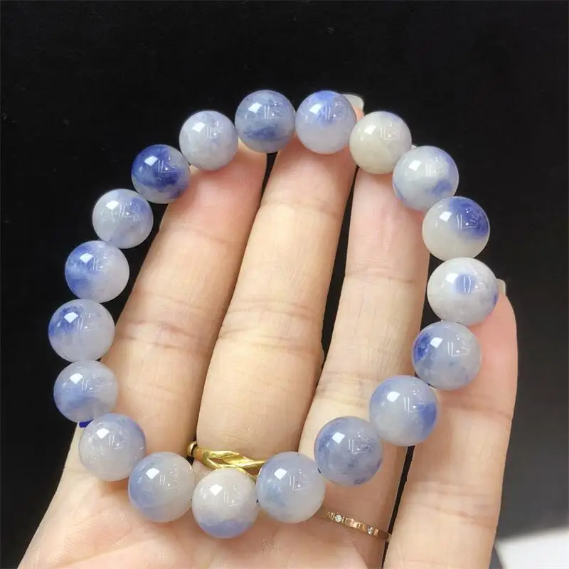 

9MM Natural Dumortierite Bead Bracelet Gemstone Crystal Reiki Healing Gemstone Bracelet Fengshui Jewelry Gift 1PCS