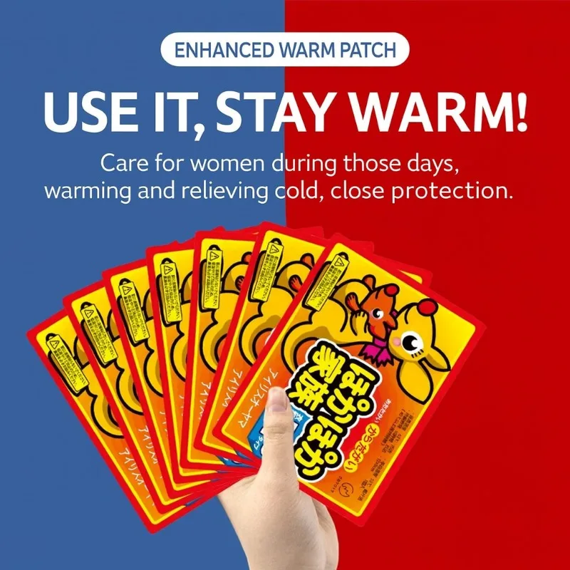 Self Heating Warm Patch Lasting Winter Waist Hand Warming Paste Pads Abdomen Body Warmer Stickers Warming Products