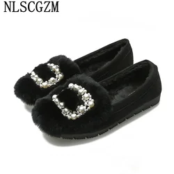 Size 33-43 Crystal Harajuku Shoes Woman Flats Loafers Women Barefoot Shoes Slip on Shoes for Women 2026 Fashion Women Black Gray