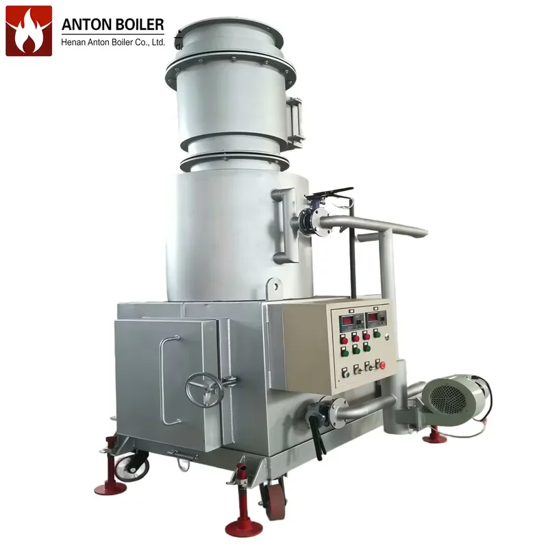 J Large Scale 500 kg Industrial Outdoor Waste Incinerator Steam Negative Pressure Fully Sealed 3-Chamber Gasification for