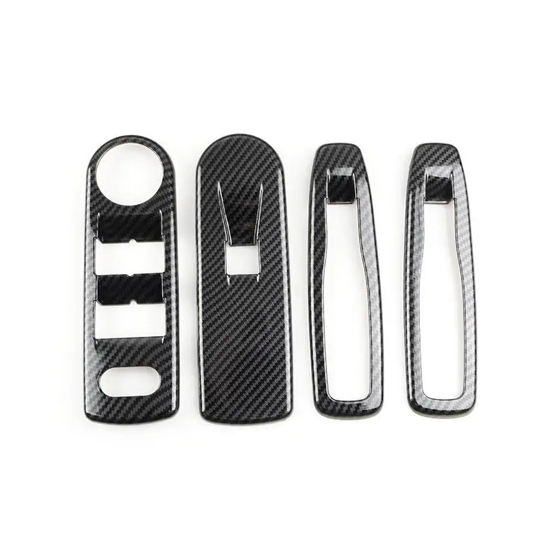 Car Accessories Interior Door Armrest Window Lift Switch Button Frame Cover Trim For Renault Clio 4 Clio4 2013 2014 2015 2016