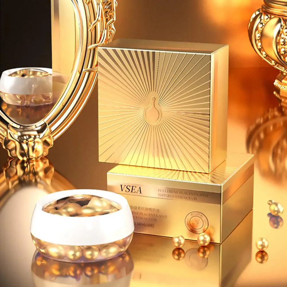 Fullerene esencia suero platino cápsula inmersa mejorado estatas y piel-suave yun belleza esencias húmedas