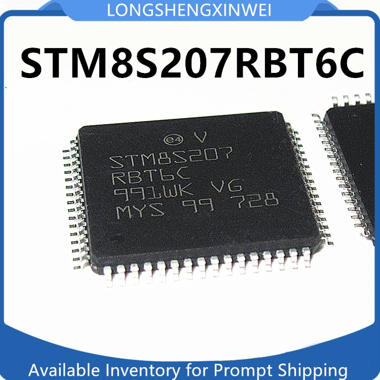 1PCS STM8S207RBT6C STM8S207 8S207RBT6C MCU LQFP-64 New Original