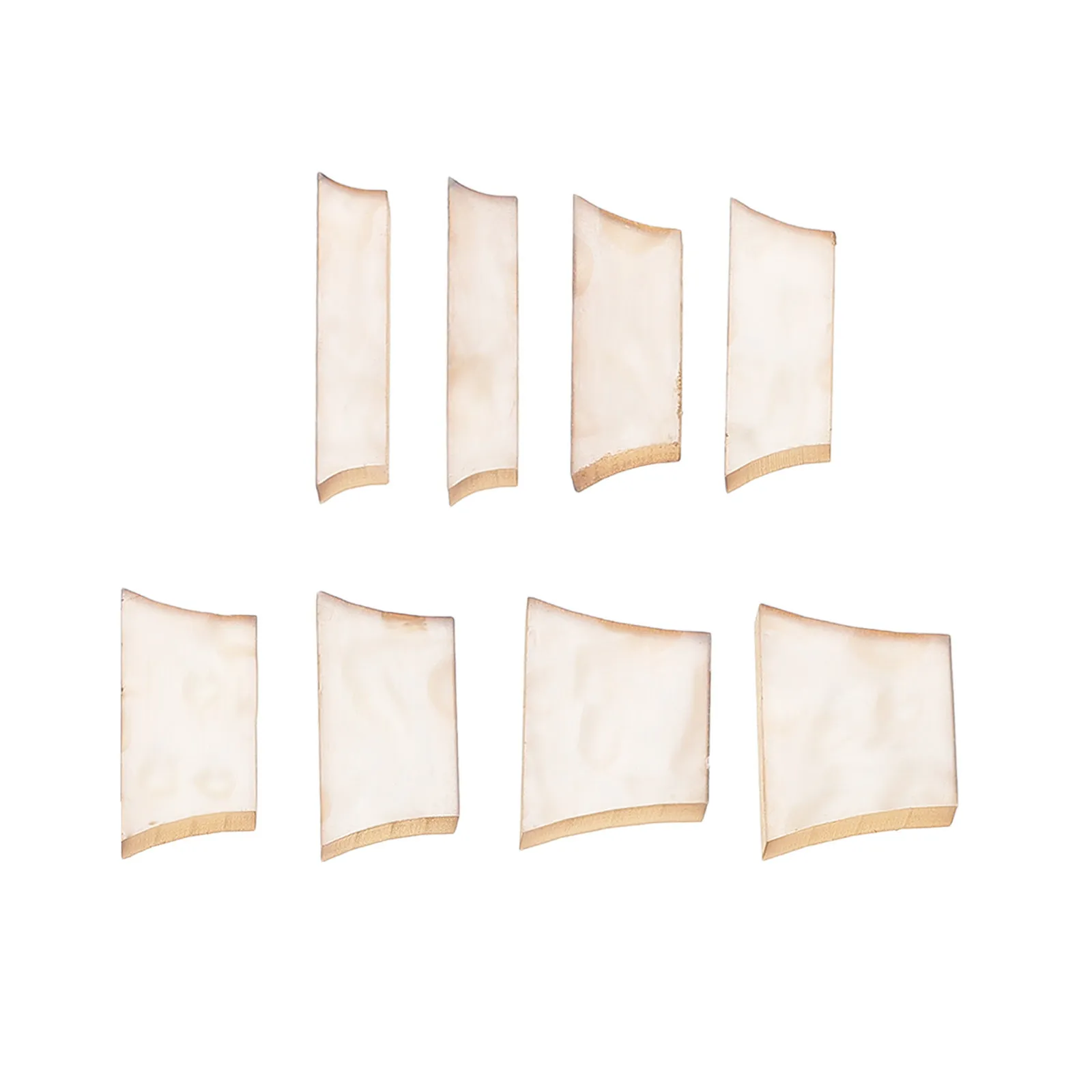 9Pcs Electric Guitar Accessories White Shell Trapezoid Inlay Precision Fretboard Parts Kit for Acoustic Guitar Essentials