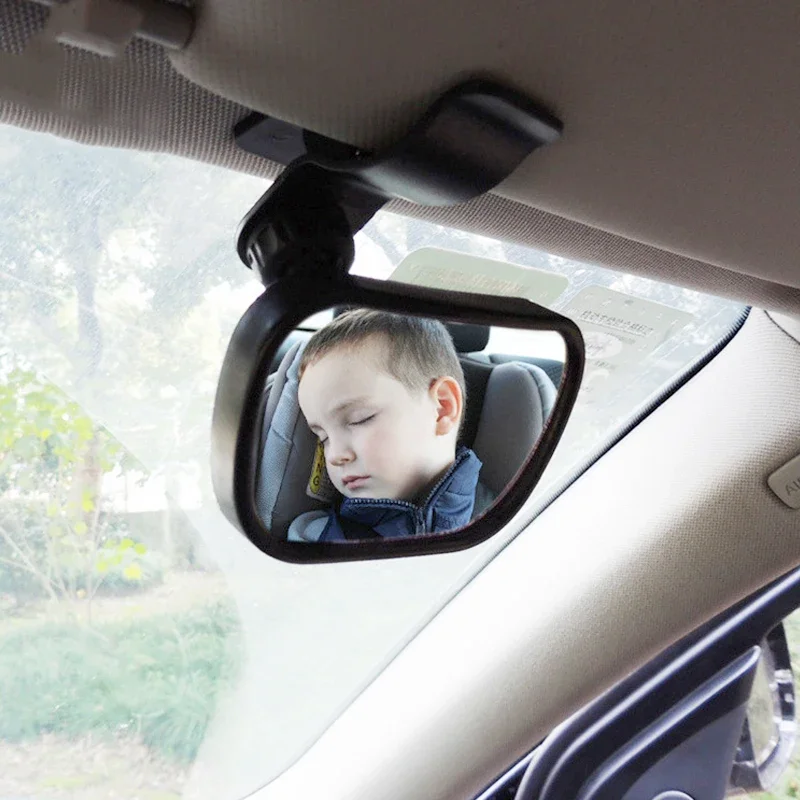 Baby Mirror 2 in 1 Mini Children Rear Convex Mirror Car Back Seat View Adjustable Auto Kids Monitor Car Accessories