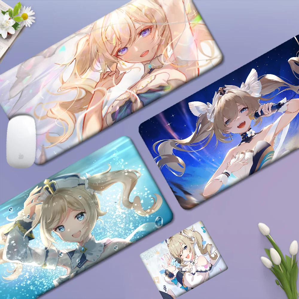 Genshin Impact Barbara 90x40cm Big Office Student Gaming Thickened Large Writing Pad Non-slip Cushion Mouse Pad