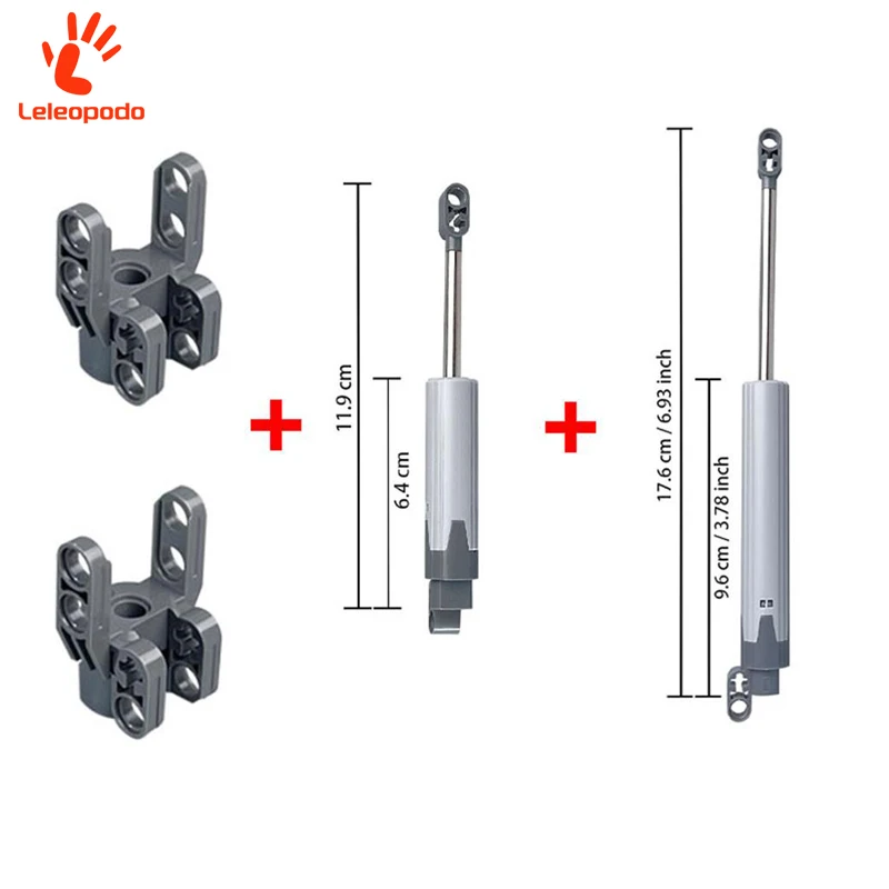 التقنية دفع قضيب الخطي المحرك الديناميكي قضيب تليسكوبي المسمار رافع 40918 61927 61904 MOC بنة دفع وسحب أجزاء