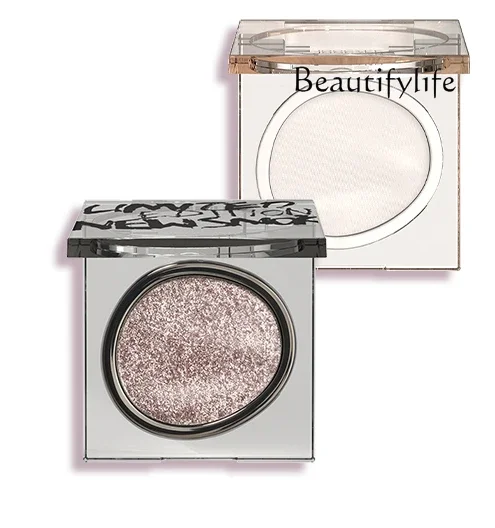 Monochrome eyeshadow matte sequins flash to brighten eyes blue highlights natural three-dimensional, modify skin tone