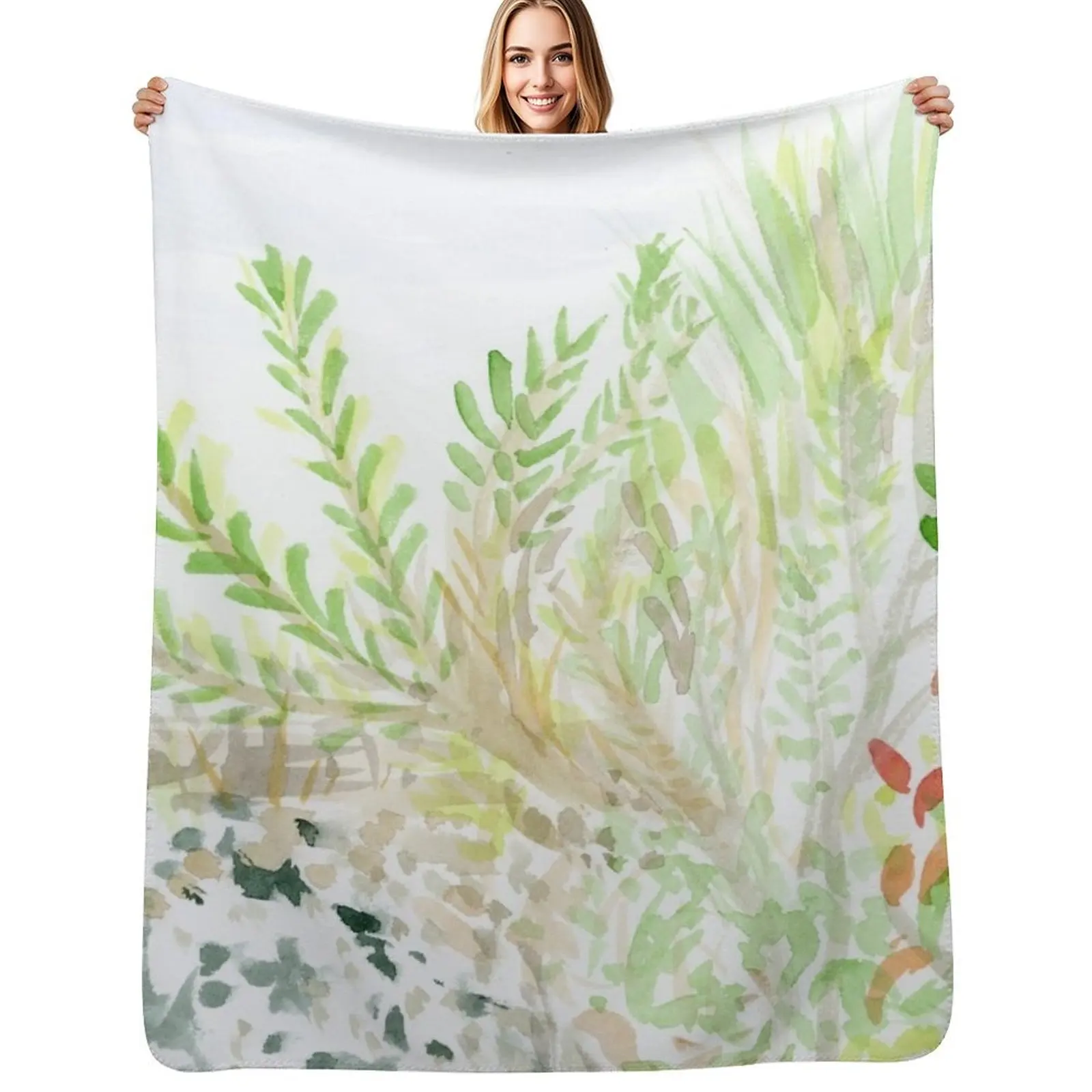 Nature Walk Throw Blanket Anti Shedding Soft Fuzzy Blanket for Home