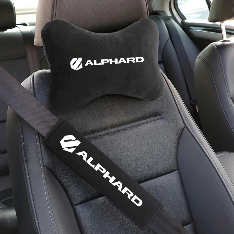 Fashion  For Toyota Alphard Vellfire 30 Series 2017 2018 2019 2020 2021Car Neck Pillows Seat Belt Protector Shoulder Pads