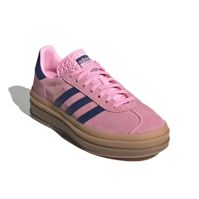 Adidas Originals Gazelle Bold Woman's Anti-slip Wear Comfortable Lightweight Retro Sports Shoes