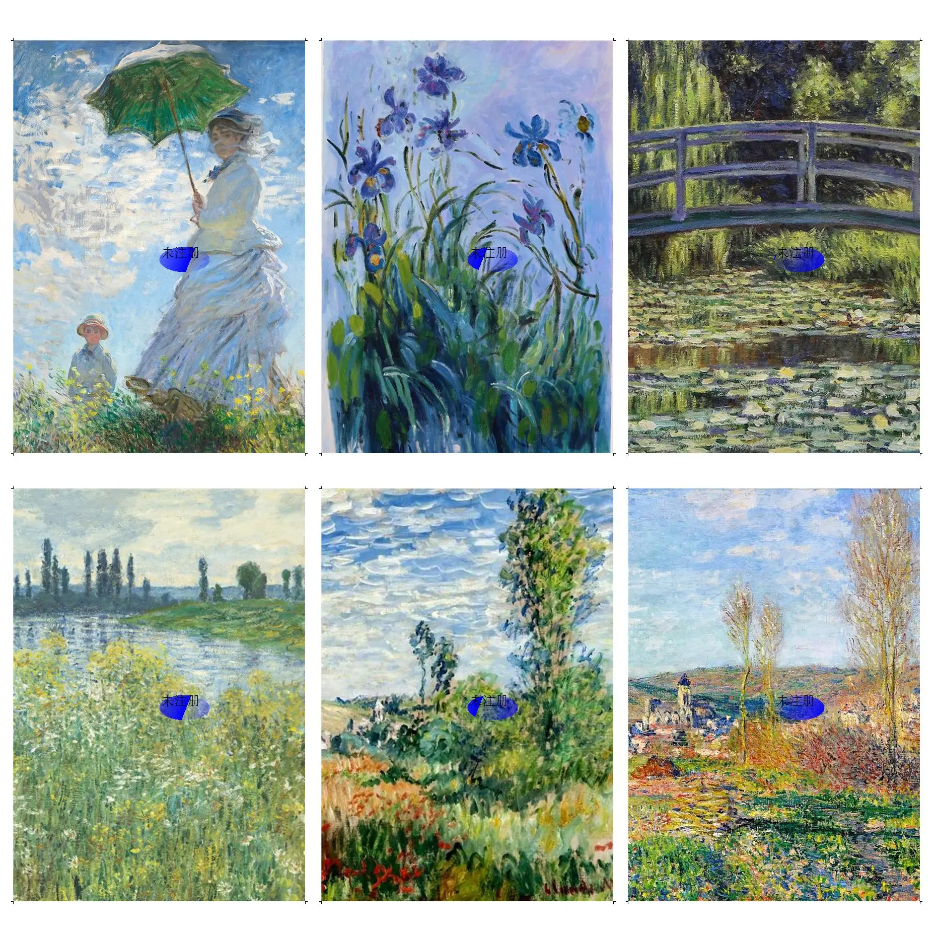 

Famous Monet Canvas Painting Nordic Vintage Posters Sticky Whitepaper Prints Posters Artwork Wall Decor