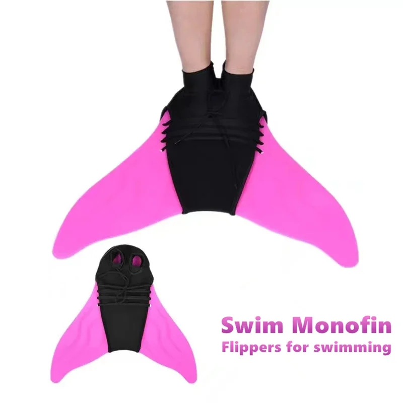 زعانف السباحة للفتيات حورية البحر ملابس السباحة إكسسوارات فراشة السكتة الدماغية معدات الغوص المنوفية للأطفال ذيل السمكة زعانف السباحة الزعانف