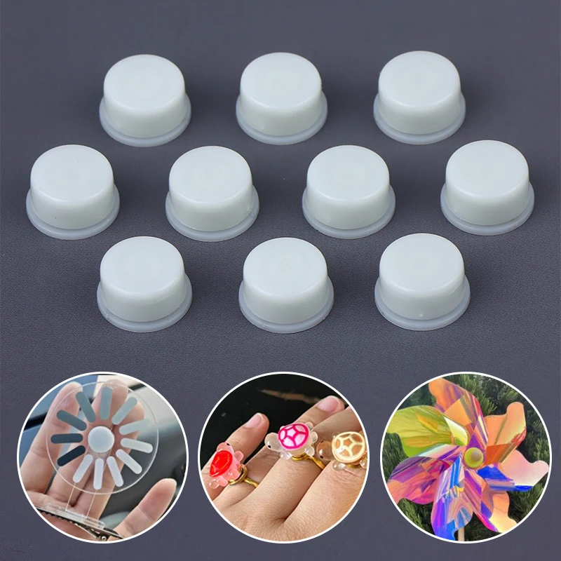 New【10/20Pcs Mini Rotating Bearings Smooth Spinning For Diy Crafts Phone Case Turntable Accessories Hair Clips Bead Spinner】