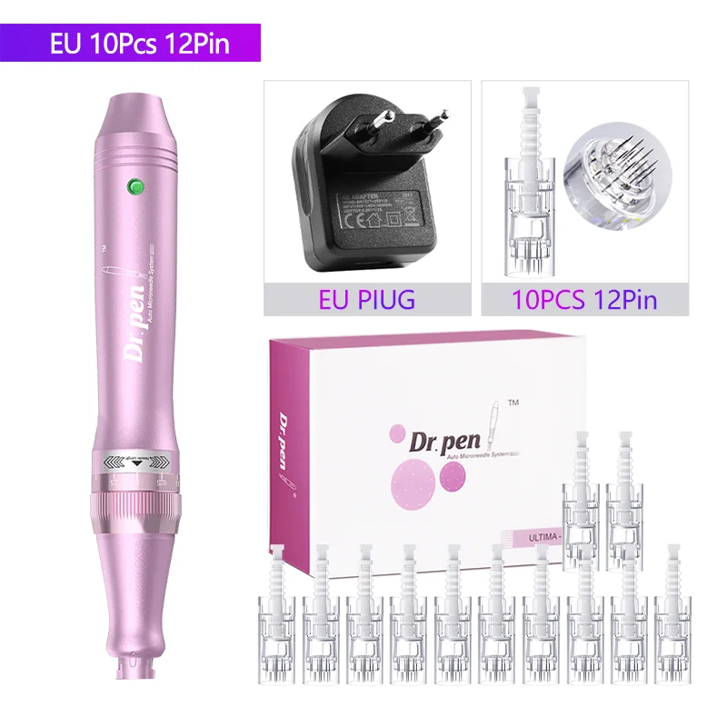 Authentieke Dr. Pen Ultima M7 12 stuks 0,25 mm naalden Multifunctioneel gezichtsmesotherapie huid draadloos elektrisch derma beauty apparaat