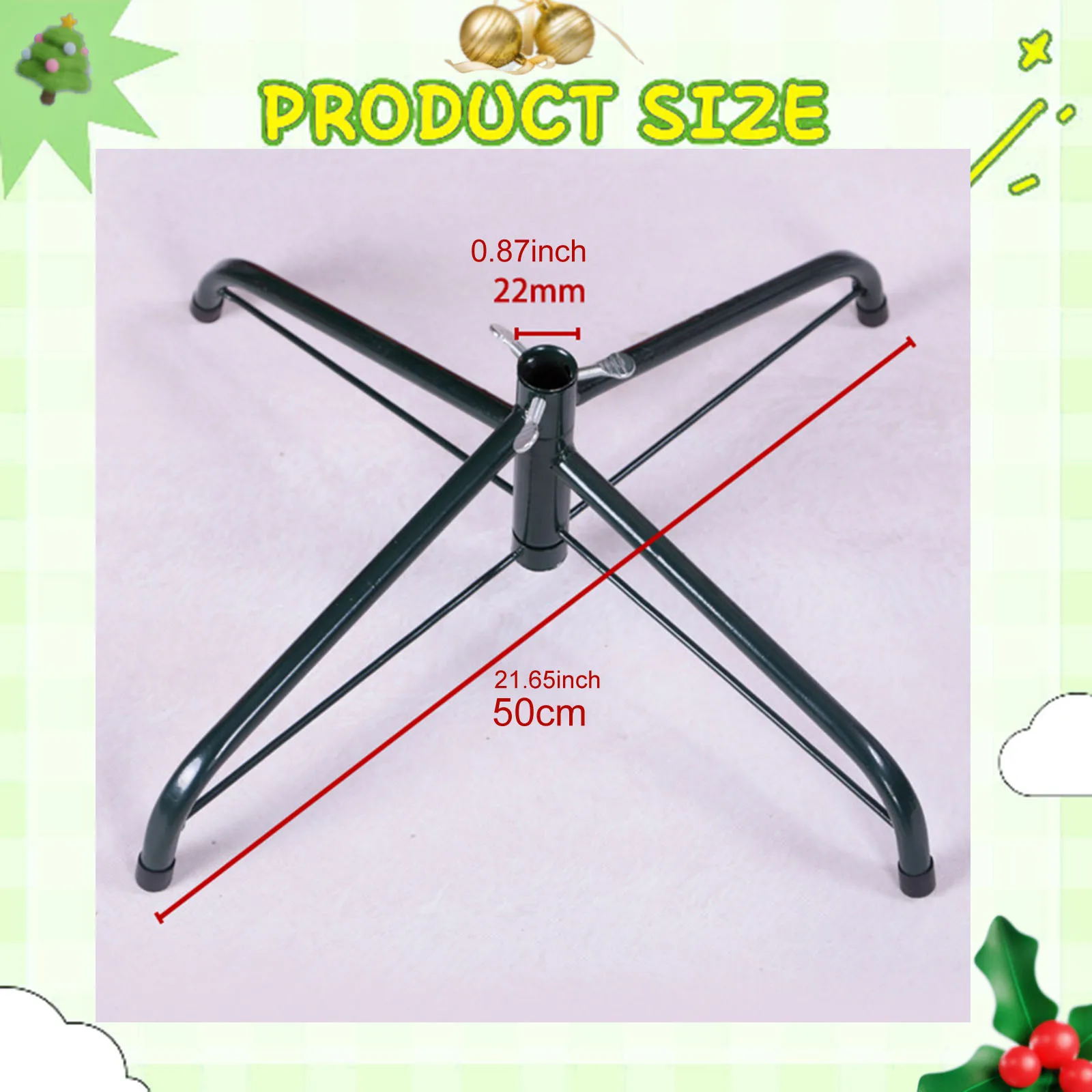 Складная основа для рождественской елки, металлический кронштейн для краски, подставка для рождественской елки, замена держателя для искусственных/реальных деревьев