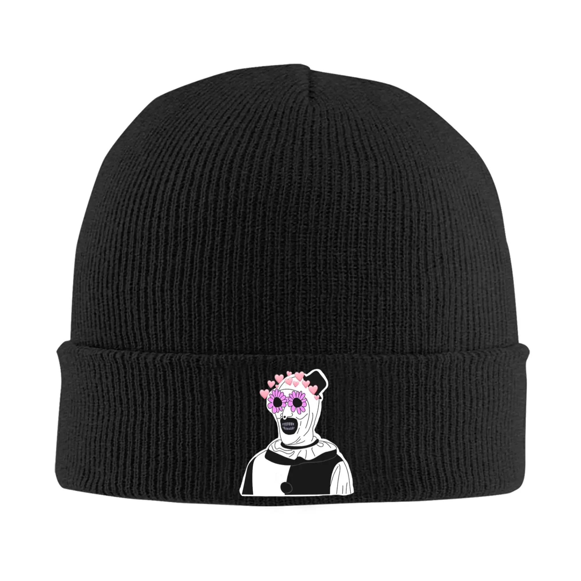 Terrifier Beanie Hats horror Bonnet Hats Female Male Trendy Kpop Knitted Hat Spring Design Elastic Caps