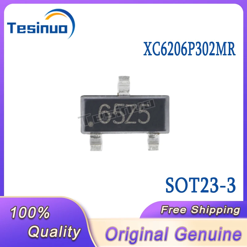 20-50/PCS New Original SOT-23-3 XC6206P302MR 3V Current 140MA Positive Voltage Regulator Chip Screen Printing 65Z5 In Stock