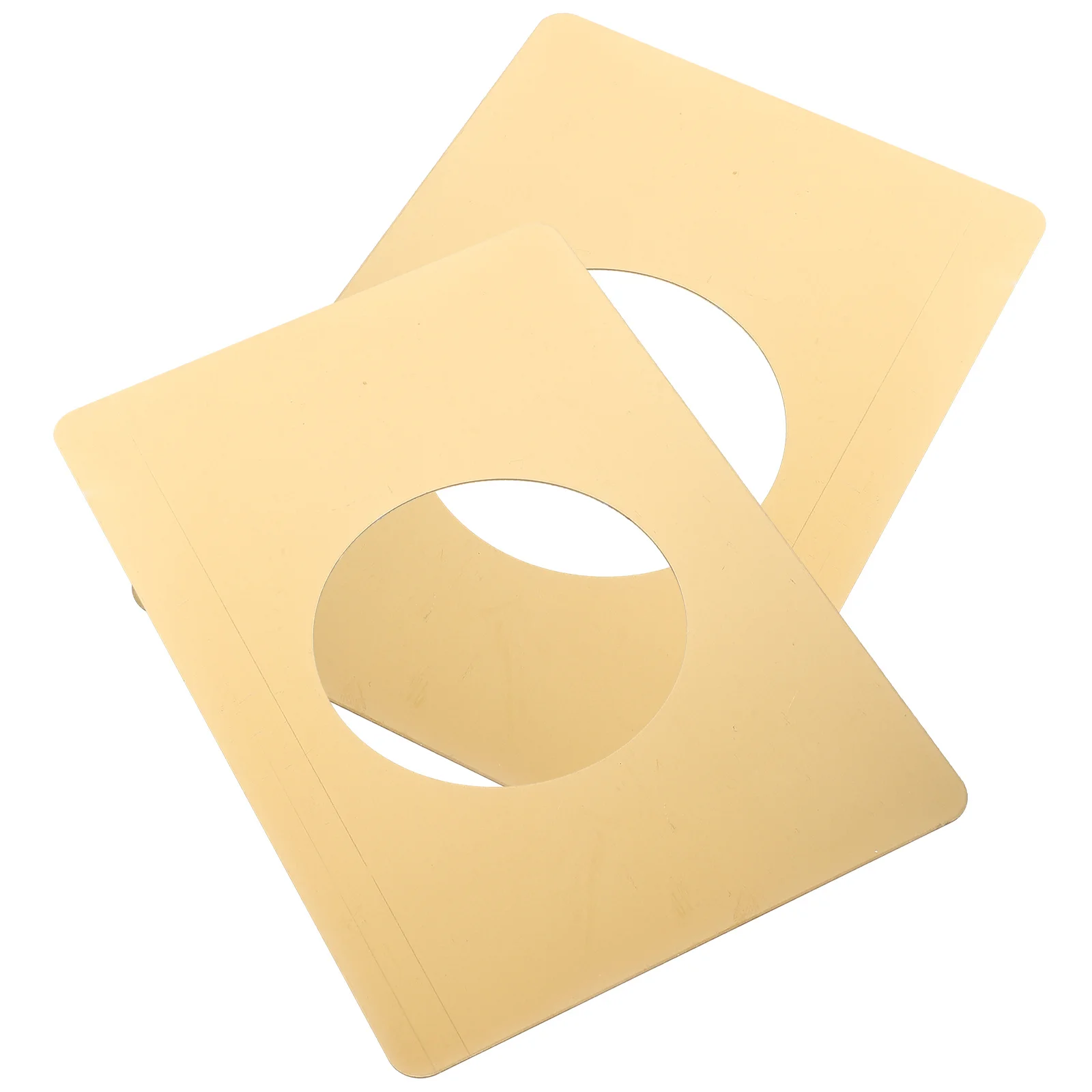 2 قطعة مقبض من الفولاذ المقاوم للصدأ لوحة قفل غطاء إصلاح لوحات تعزيز الباب لثقب التالف أمن الباب الأمامي