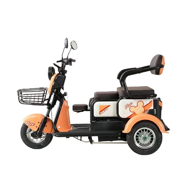 High Quality 3-wheel Electric Tricycle Bicycle 48V Electric Urban Tricycle Adult Speed 40km/h Electric Tricycle for Adult