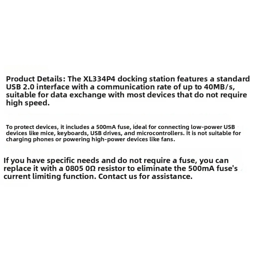 USB 2.0 4-Port Hub 2pcs Set for Low Power USB Devices Compatible with Laptops Desktops Microcontroller Keyboard