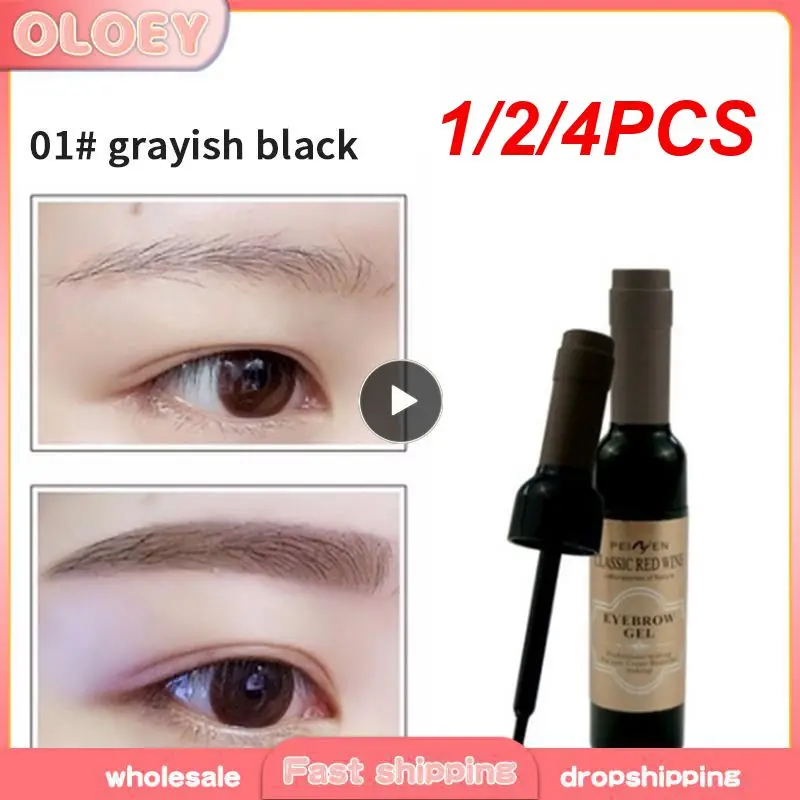 1/2/4PCS Peel Off Eye Makeup Permanent Eye Brow Tattoo Tint Long-lasting Waterproof Dye Eyebrow Gel Cream Make Up Cosmetics