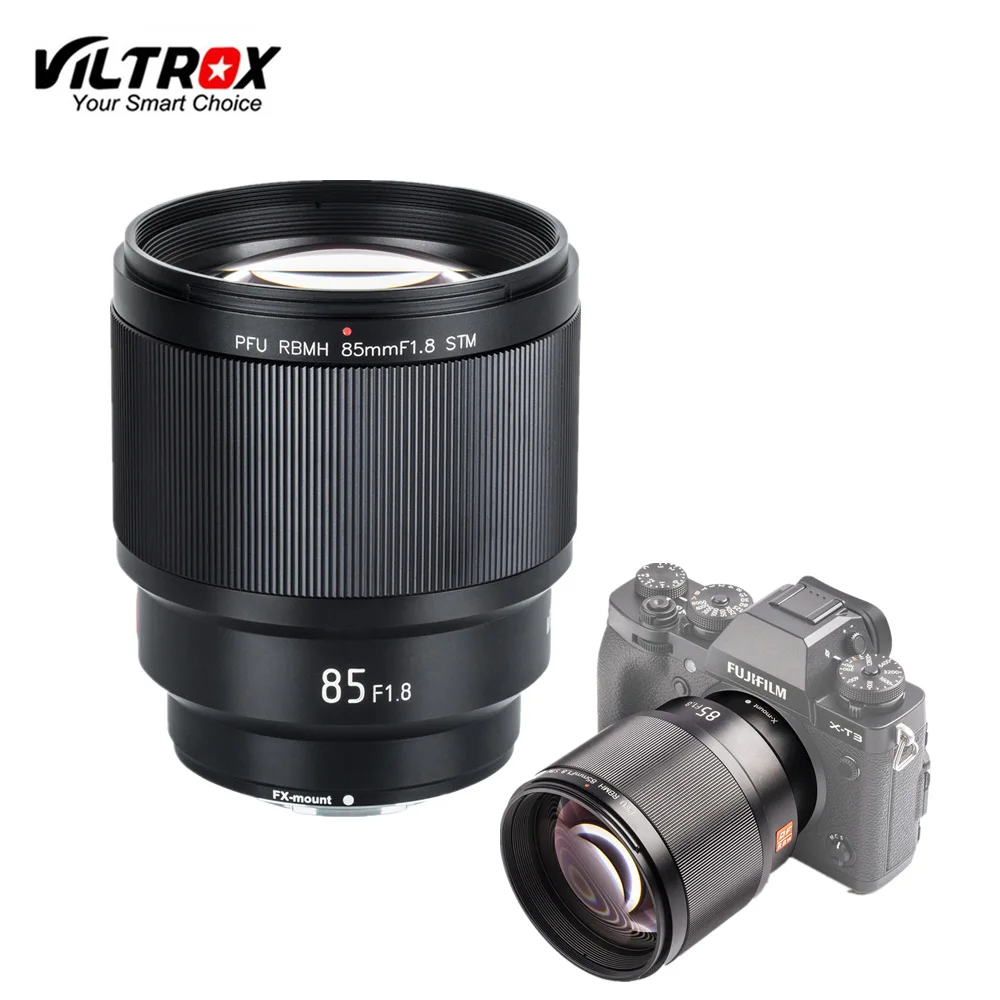 

VILTROX 85mm F/1.8 STM Auto Focus Fixed Focus Lens F1.8 Lens for Camera Fujifilm X-mount X-T3 X-H1 X20 X-T30 X-T20 X-T100 X-Pro2