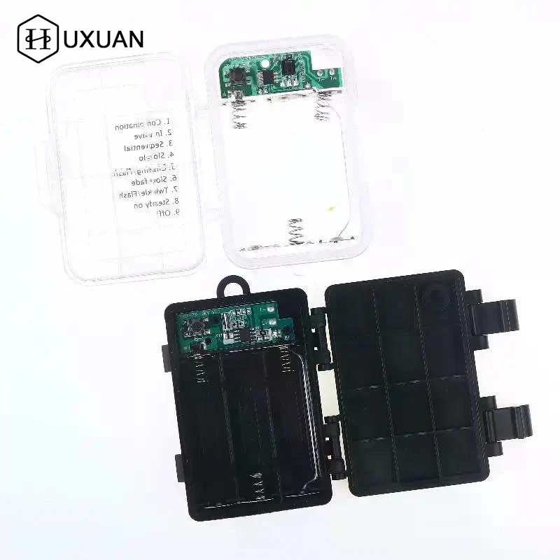 1 Set 3 Sections AA Battery Holder 3V No.5 Waterproof And Dustproof Battery Cartridge With Timing Function