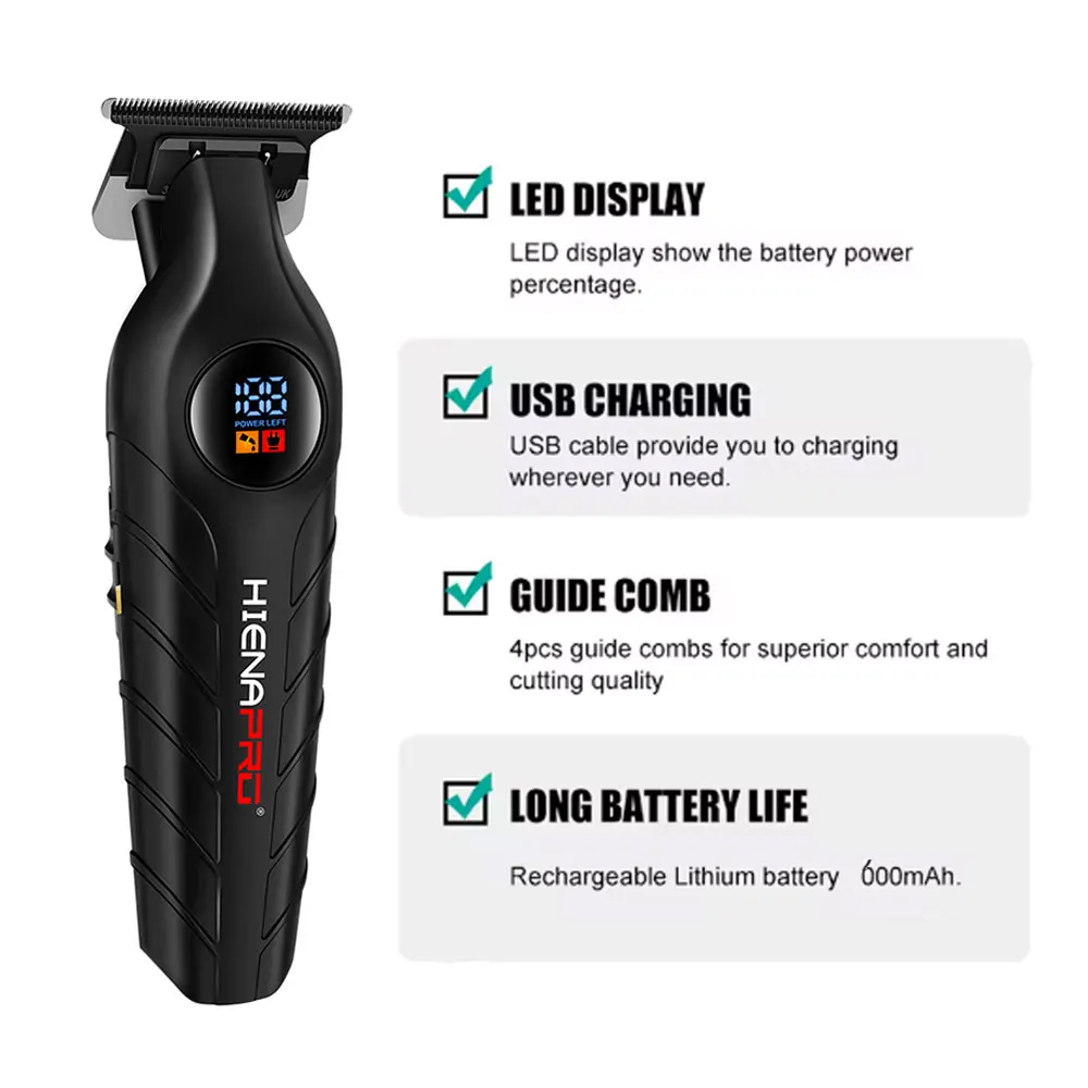 HIENA pro hair clipper hair cutting machine Electric Hair Professional Cordless Beard Trimmer Hair Trimmer for Men