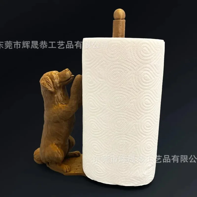 

New Animal Tissue Holder Ornament Golden Dog Creative Personality Home Room Decorations Children's Birthday Gift