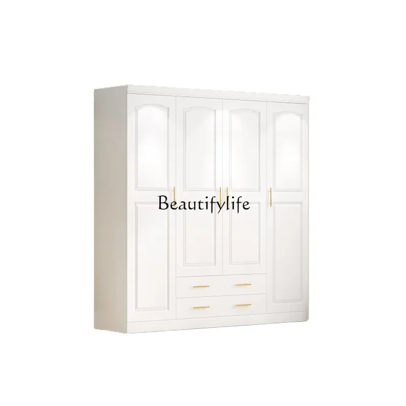 

12All solid wood pine wardrobe balcony white corner cabinet customization
