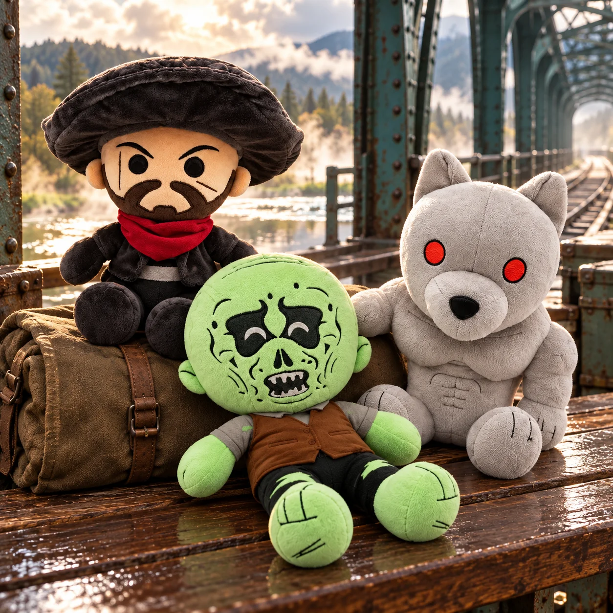 Dead Rails Plush Toy Horror Game Peripheral Cute Soft Stuffed Doll Collectible For Fans Home Decor Birthday Gift