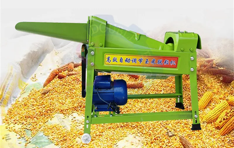 New Design Small Corn Thresher Automatic Household Corn Beater Machine Small Electric 220v Corn Threshing Equipment