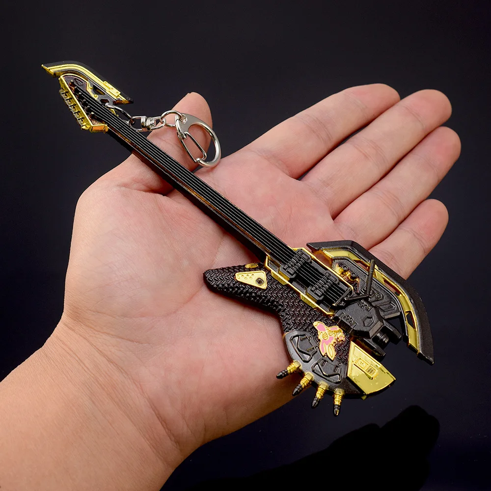 16cm/6.3in apex jogo periférico trovão herança louco trovão lâmina arma metal artesanato modelo ornamento chaveiro pingente brinquedo