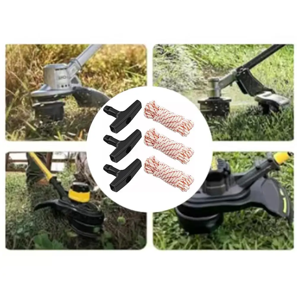 Diameter 3mm, 3.5mm, 4mm for chainsaw Parts High for Performance Starter Handles Handle Hand Grip 3 Piece Set Multiple Diameter