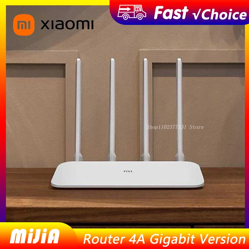 

Xiaomi Mijia Router 4A Gigabit Version 2.4GHz 5GHz WiFi 1167Mbps WiFi Repeater 128MB DDR3 High Gain 4 Antennas Network Extender