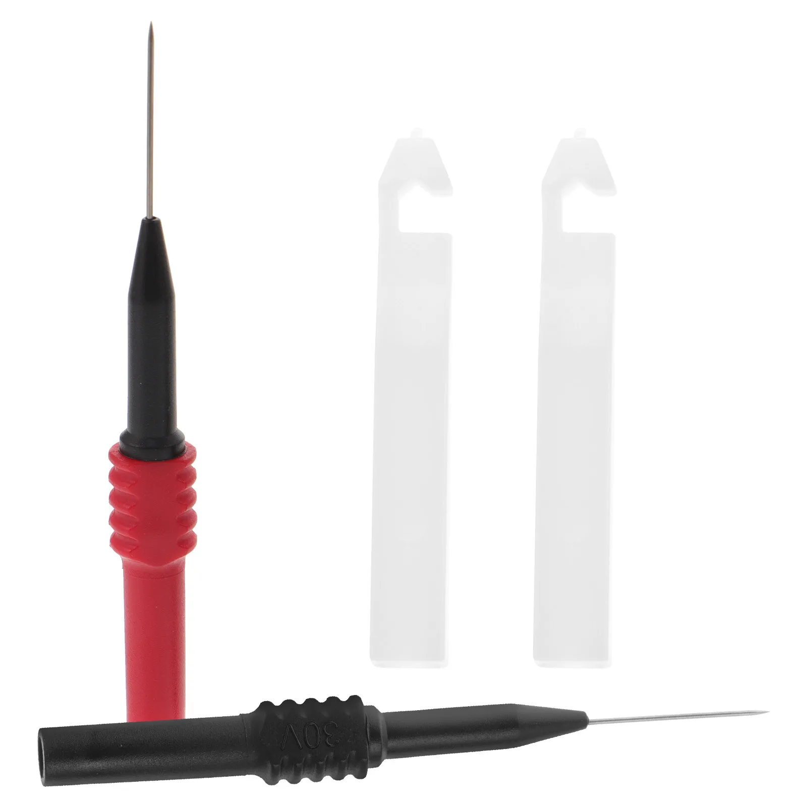 หัววัดทดสอบ 2 ชิ้น เครื่องมือซ่อมรถยนต์ ปลายสแตนเลส สำหรับทดสอบสายไฟแบบไม่ทำลายฉนวน ใช้กับมัลติมิเตอร์