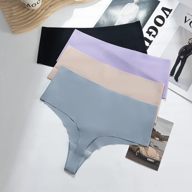 Бесшовное женское нижнее белье бикини с высокой талией, послеродовые дерзкие женские трусики с высоким вырезом, 5 шт.