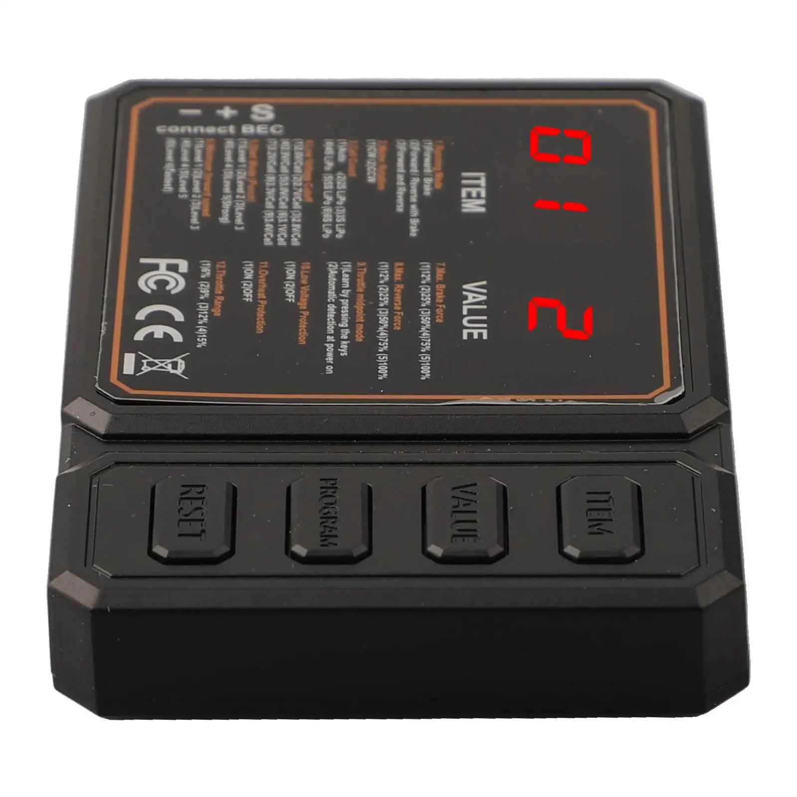 Remote Control Car Digital for esc Programming Tool Simple Setup Process with Adjustable Parameters via Clear LED Display
