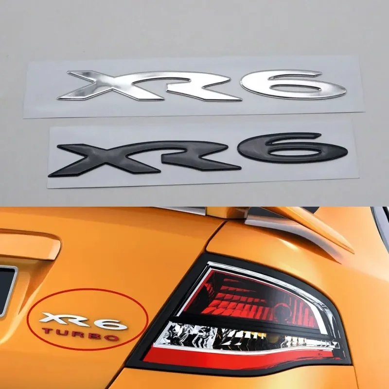 For Falcon XR6 XR 6 Emblem Rear Trunk Tailgate Logo Sticker Side Door Fender Nameplate Decals