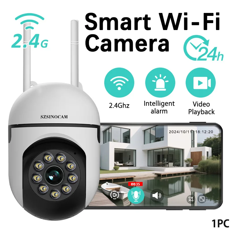 720P Security Camera WIFI Camera Outdoor PTZ Speed Wireless IP Camera CCTV 4X Digital Zoom Audio Network Surveillance