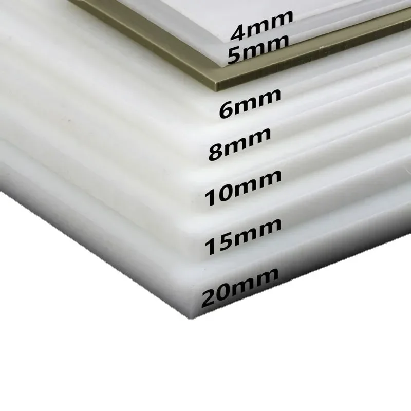 2026 hot Source Polyethylene Plastic Sheet Hardboard White PP Sheet Processing Punch Plate PE Hard Adhesive Backing Board 7.15