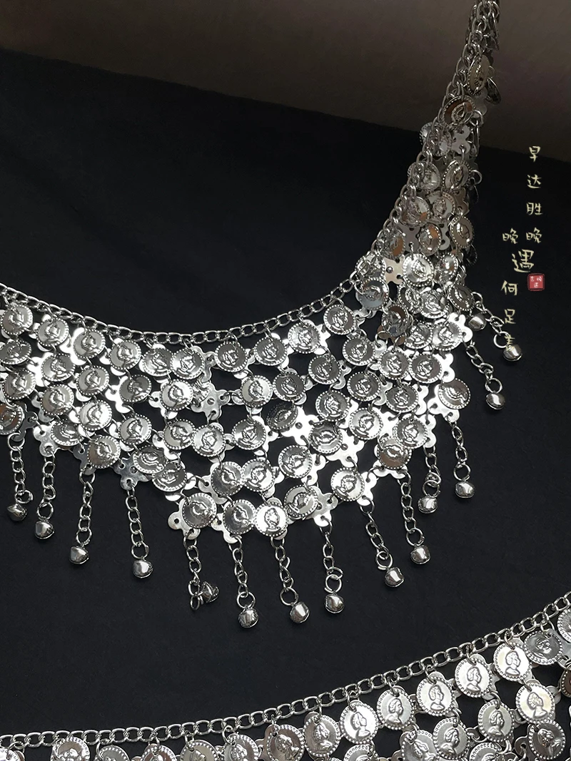 Bohemian Exotic Ethnic Belly Dance Fringe เอวเข็มขัดผู้หญิง Niche Elegant สาวร้อนเสื้อผ้าอุปกรณ์เสริม Bohe