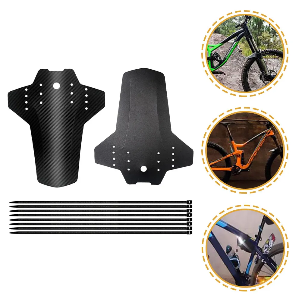 

1Set Cycling Mudguard Smooth Burr-Free Surface Easy Install Front Rear Mounting for Mountain Bike All-Terrain Use