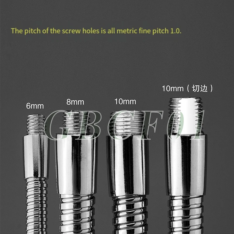 Gooseneck Metal Hose Dia6/8/10mm L100-600mm  Bendable Black Shaping Universal Soft Tube for Table Lamp Spotlight Floor Lamp DIY