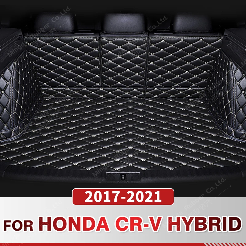 

Auto Full Coverage Trunk Mat For HONDA CR-V Hybrid 2017-2021 20 19 18 Car Boot Cover Pad Interior Protector Accessories