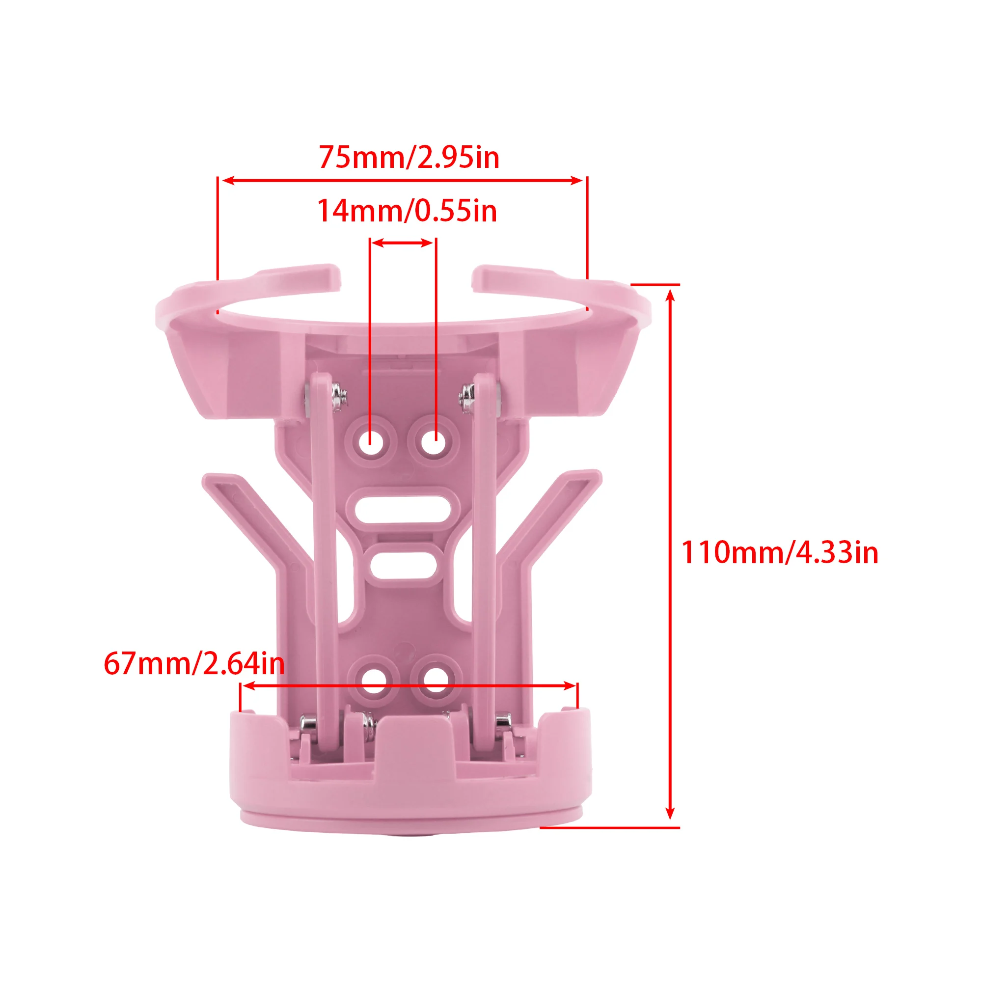 Motorcycle Cup Holder Foldable Turntable 18mm to 33mm Universal Lightweight Bottle Holder Water Cup Bracket Holder Accessories