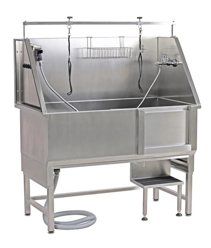 

Pet Bathing Tub Dog Grooming Tub for Sale Handcraft Polished Stainless Steel Dog Bath Tub