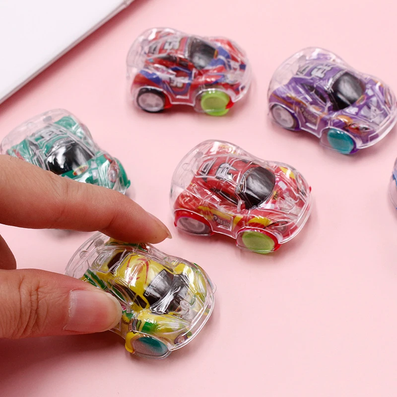 

10Pcs Random Pinata Filler Carnival Prize Gifts Pack Mini Transparent Pull Back Car Toys Kids Birthday Party Favors Giveaway