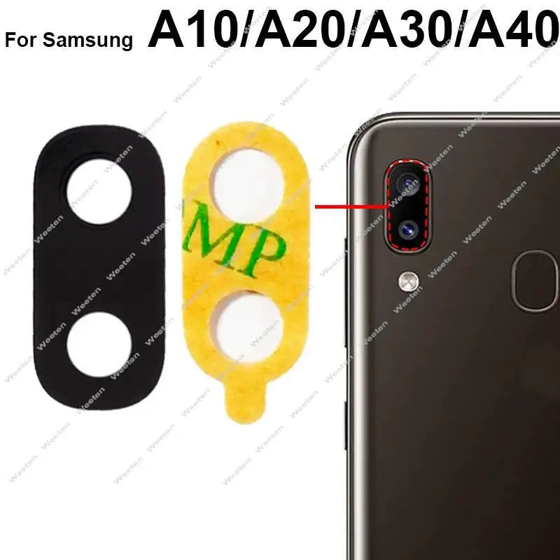 Rear Back Camera Glass Lens Adhesive Sticker For Samsung Galaxy A10S A20S A30S A50S A70S A10 A20 A30 A40 A50 A60 A70 A80 A90 5G